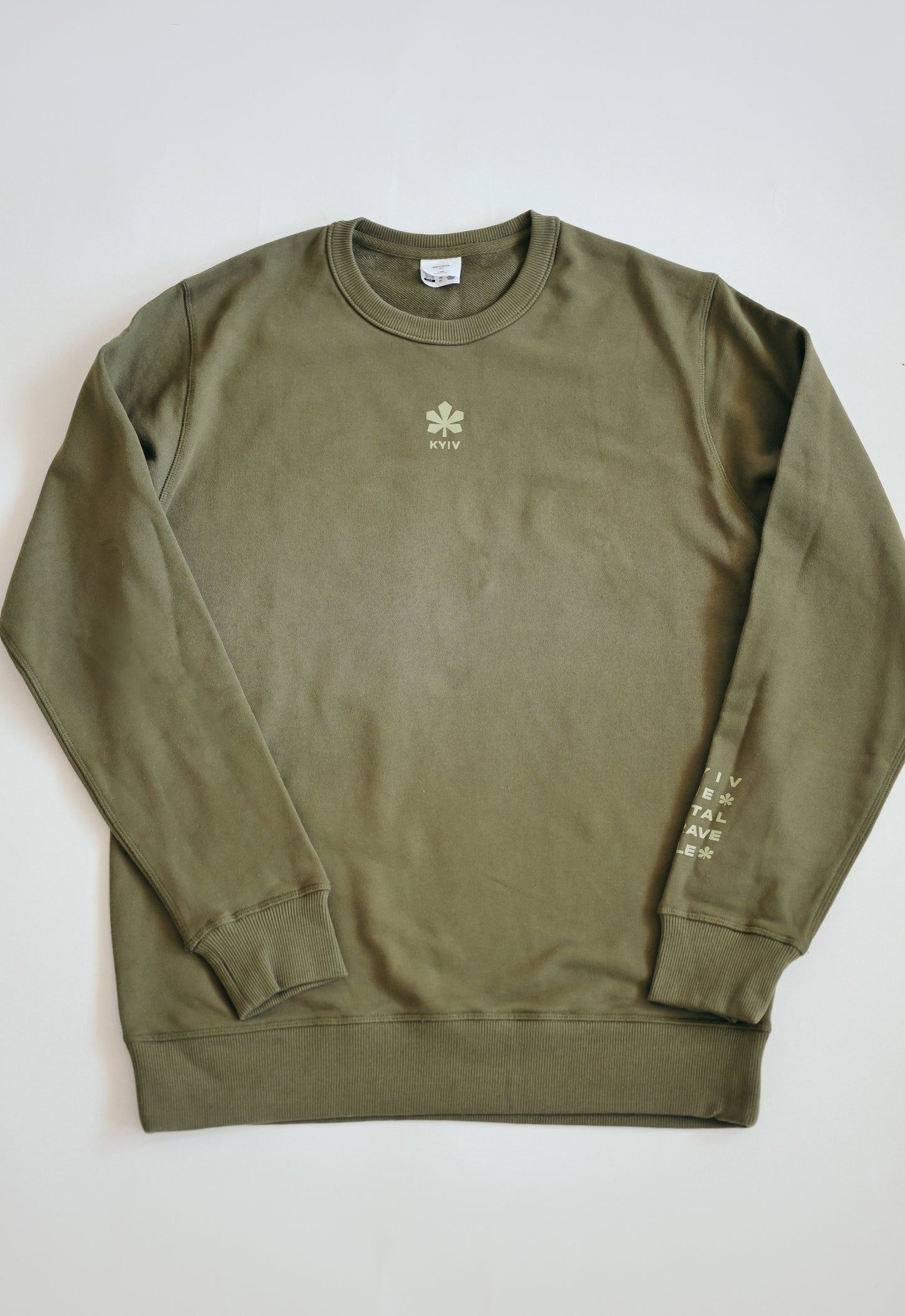 "Kyiv" Cotton Crewneck Sweatshirt