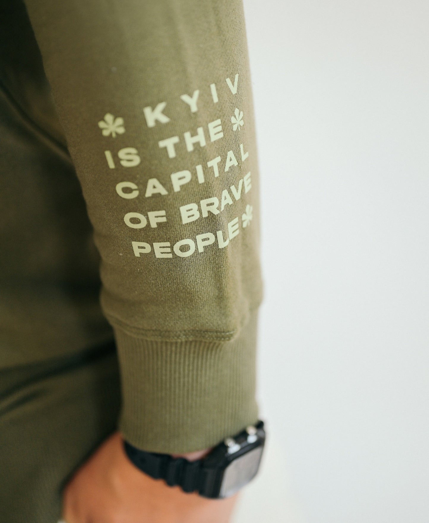 "Kyiv" Cotton Crewneck Sweatshirt