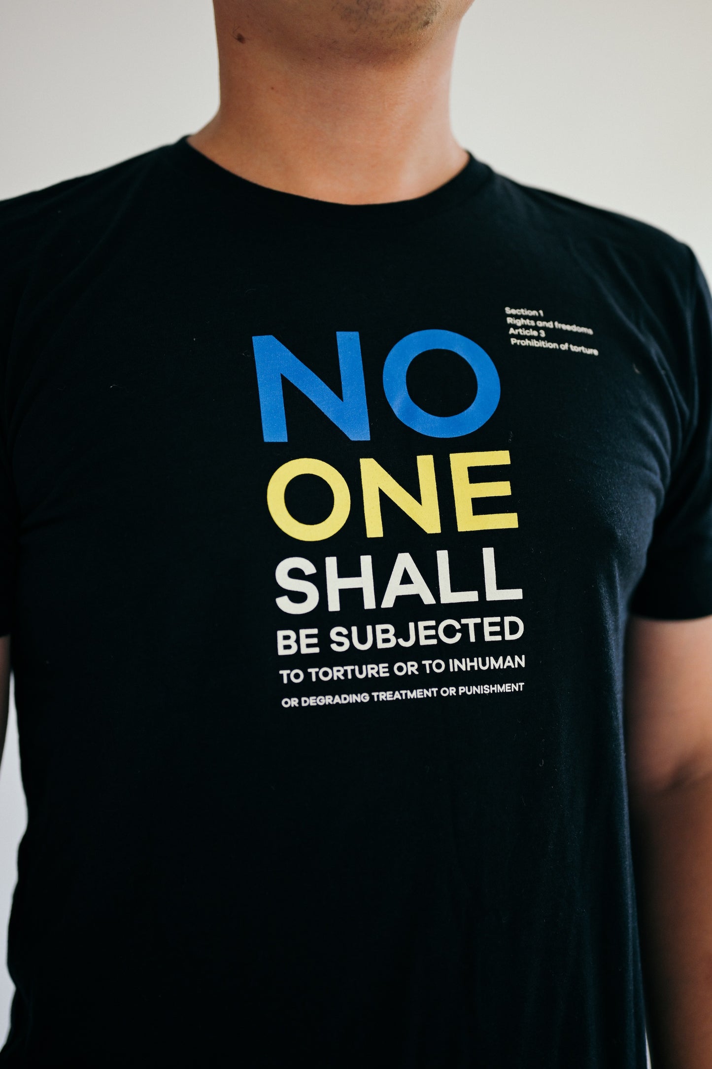 "Article 3" Men's Triblend Crewneck Tee