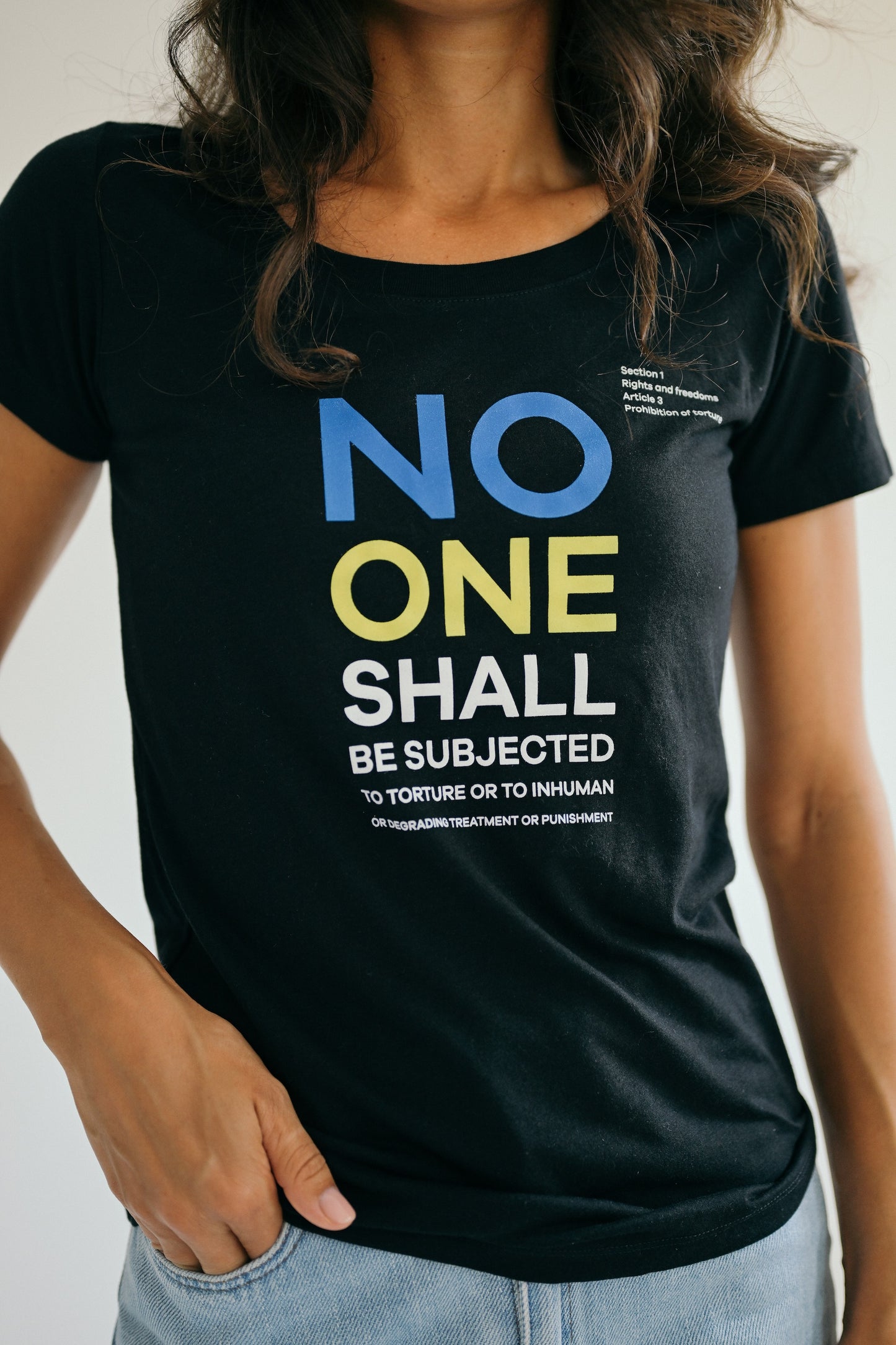"Article 3" Women's Triblend Crewneck Tee